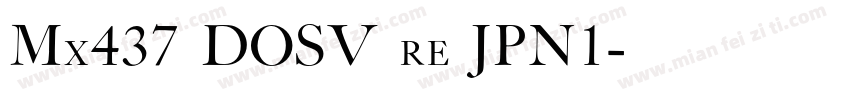 Mx437 DOSV re JPN1字体转换
